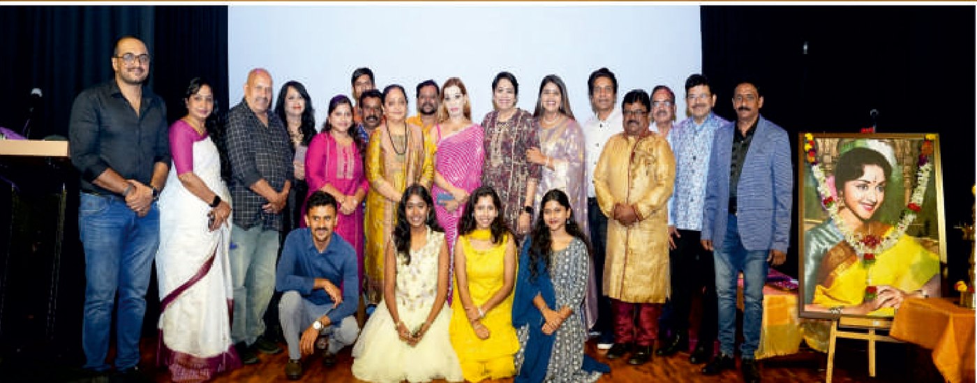 Group photograph from the B. Sarojadevi musical evening