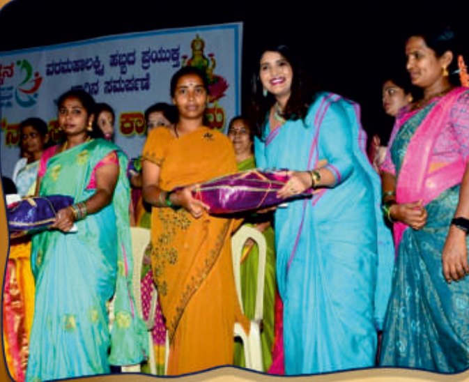 Dr. Pavithra participating in a Foundation service programme